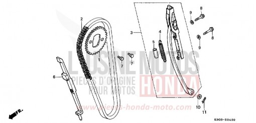 CHAINE A CAMES/TENDEUR CB250X de 1999